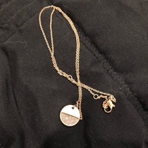 Gold and silver sparkle necklace